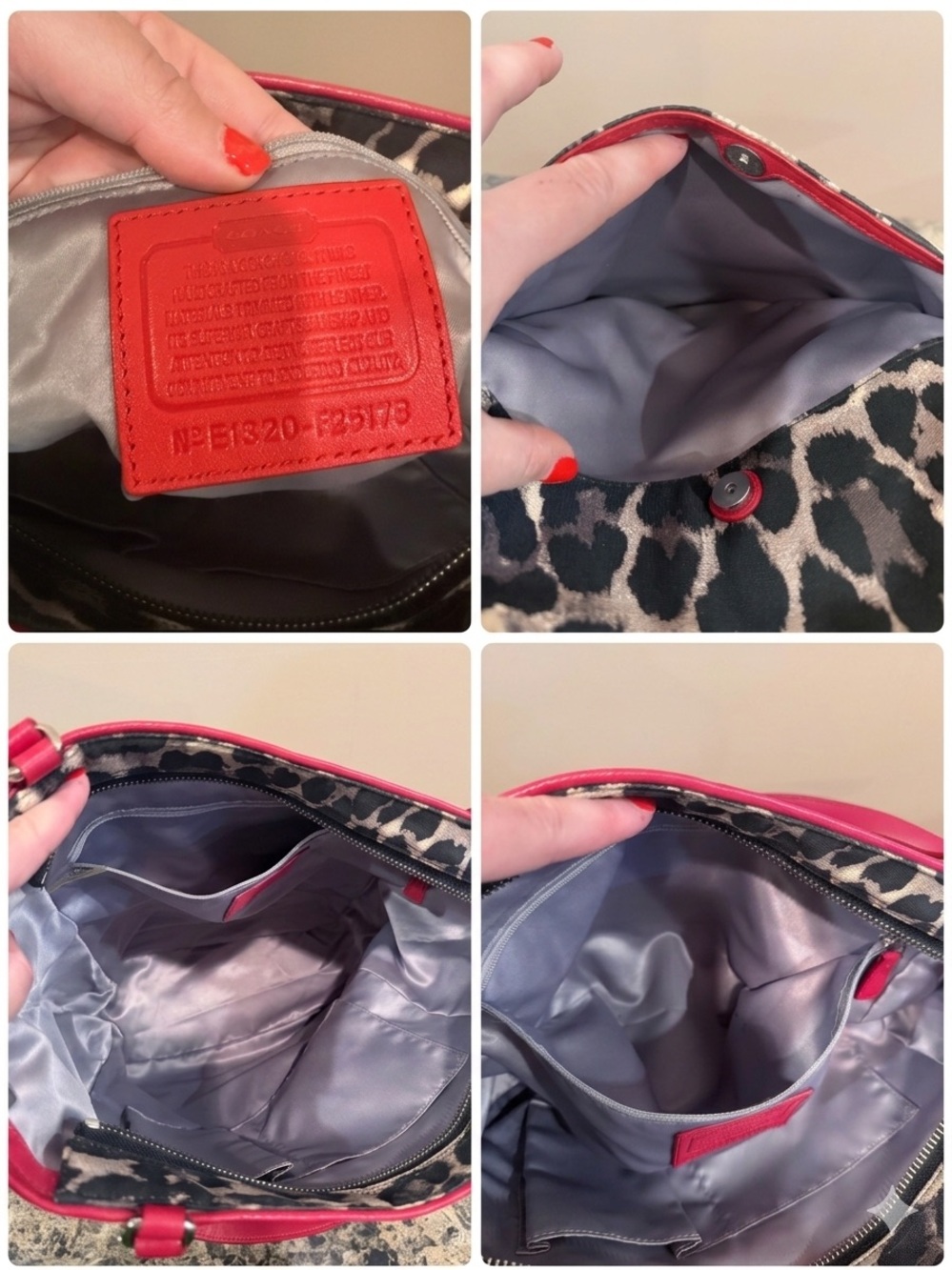 ❌SOLD❌ Coach Ocelot Print Tote & Matching Wallet/Wristlet Set - Picture 8 of 16